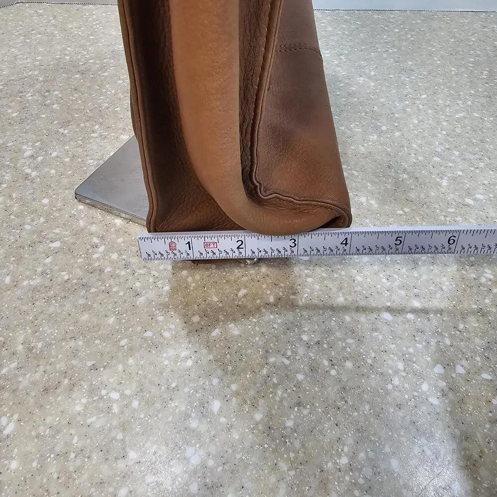 Fossil 75082 Brown Leather Crossbody Purse Bag Multi Organizer Zipper & Snap - Picture 6 of 14